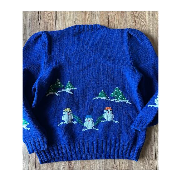 B.G. Day Vintage Holiday Wool Sweater Women's Size Medium - Picture 5 of 6